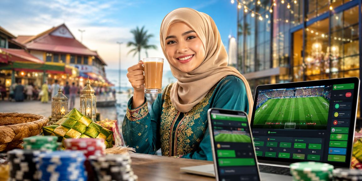 Pemain bertaruh sukan dari telefon semasa perayaan Hari Raya di Kota Bharu Kelantan